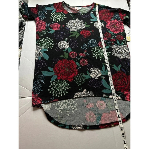 Lularoe Women’s Irma Tunic T-Shirt Top XXS Floral Roses New - Picture 6 of 6